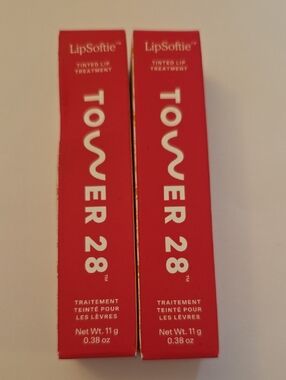 Tower 28 LipSoftie Tinted Lip Treatment - Bright Red 2 Pack